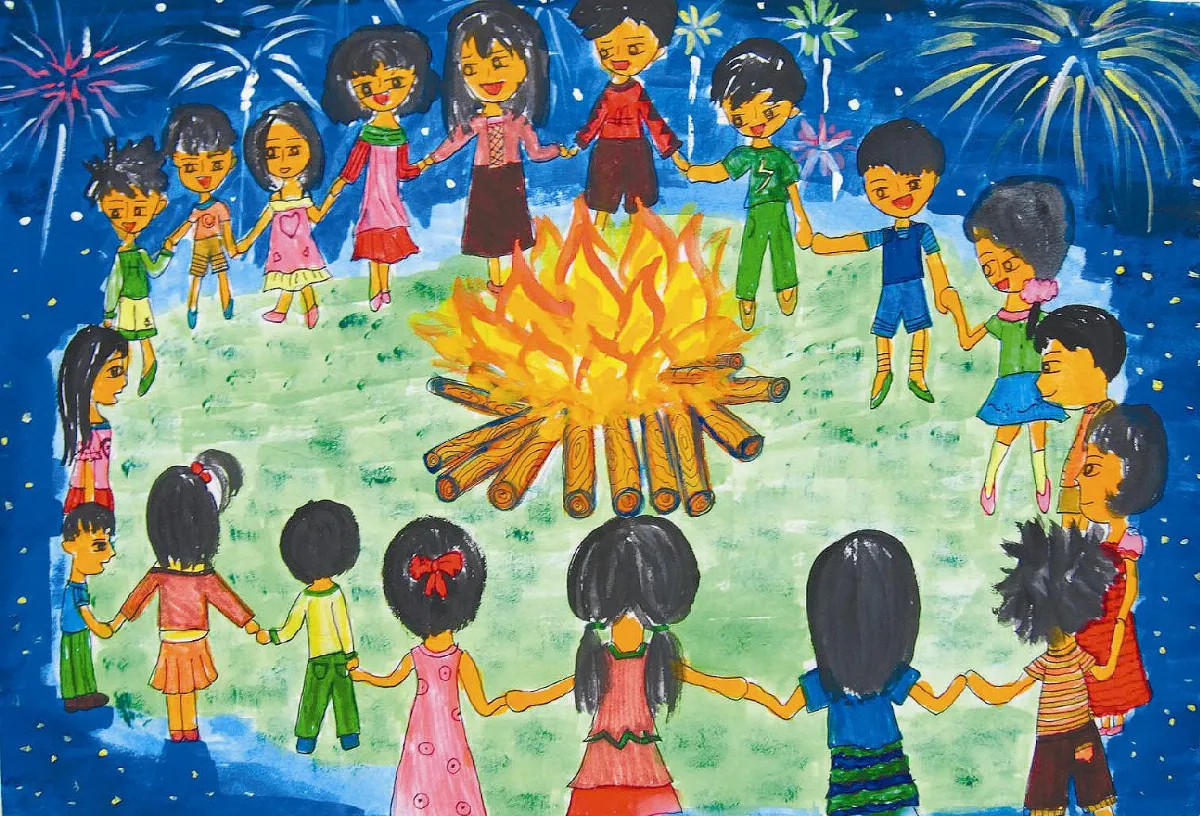 快樂塗鴉簿 營火晚會