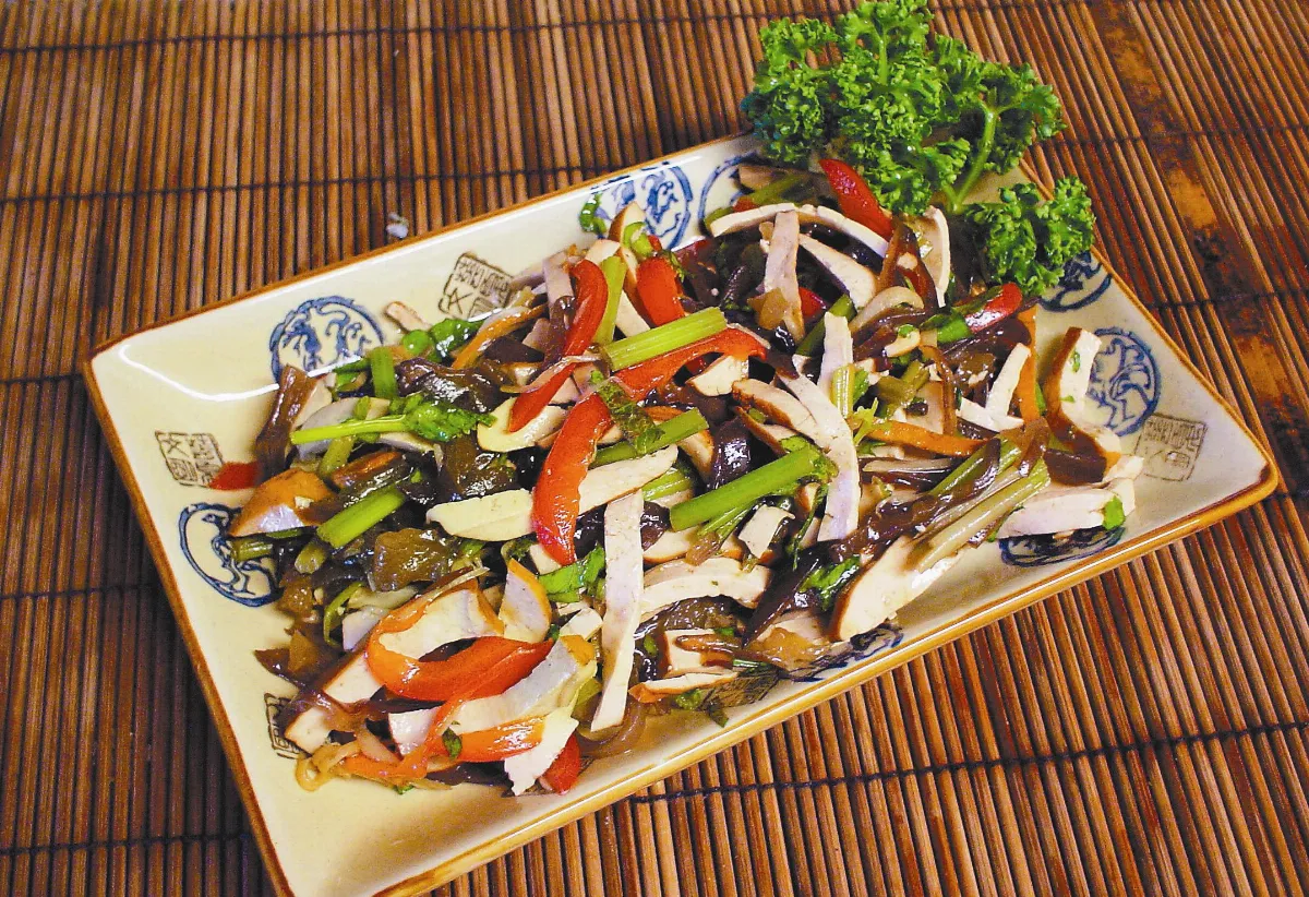 素在好健康  椒麻拌干絲