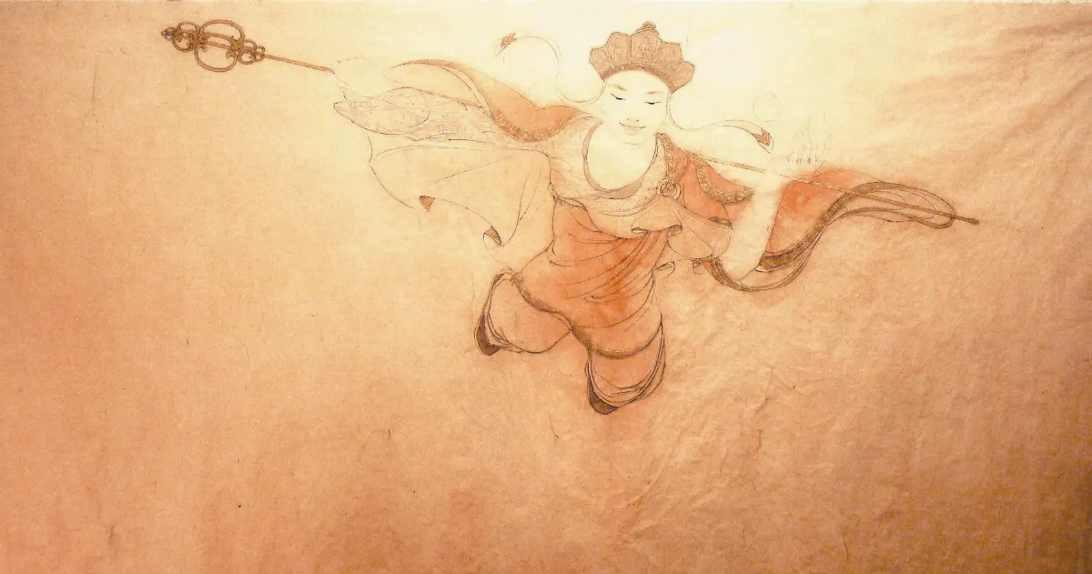 【當代佛顏‧陳俐陵彩墨個展】飛天地藏