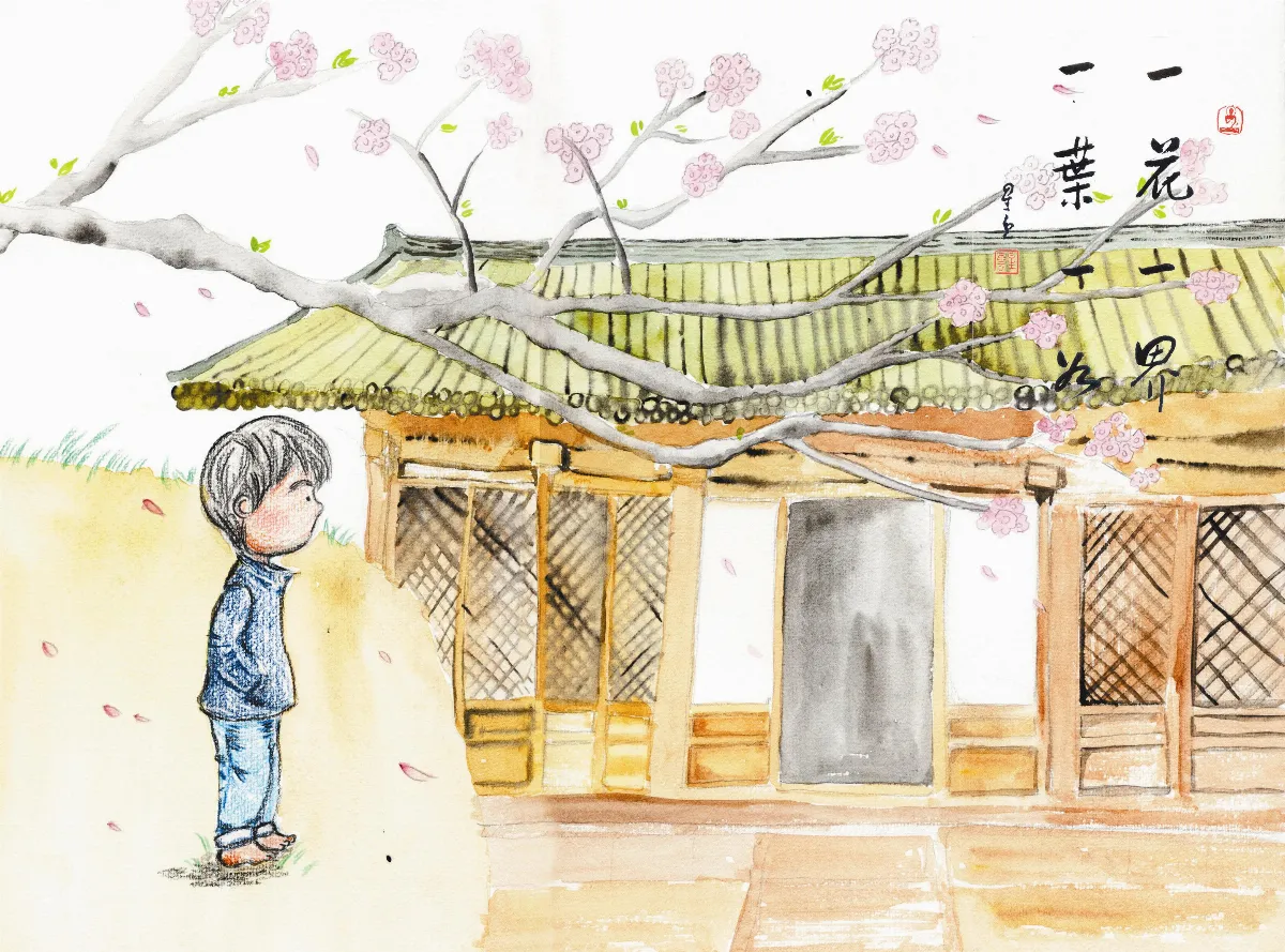 星雲說偈僧院花