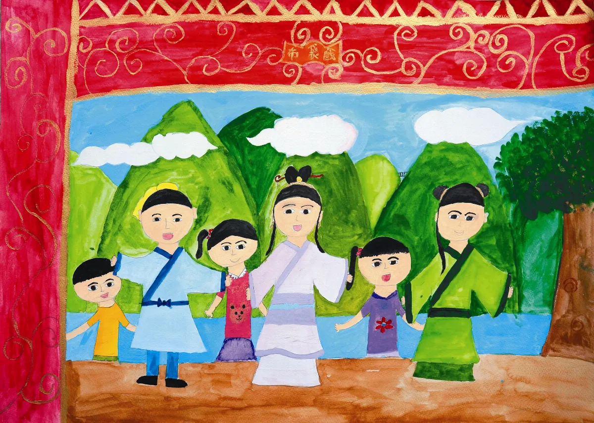 快樂塗鴉簿  精采的布袋戲