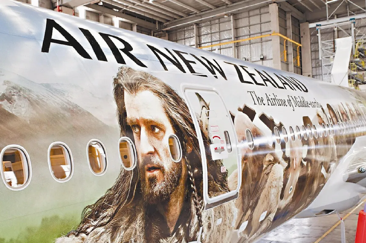 紐航哈比人主題客機 超吸睛