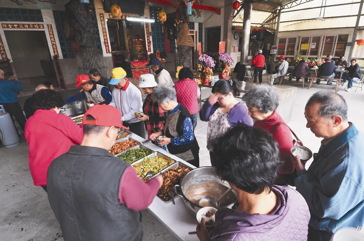 魚池鄉三獻清醮 2村煮素食供眾
