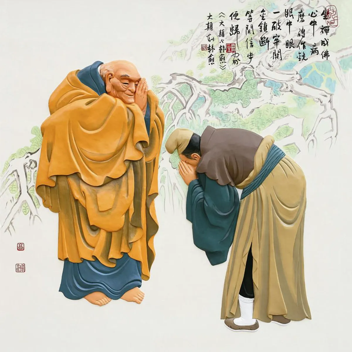 星雲說偈  心光照法界