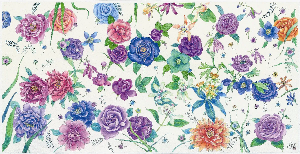 山中花開——李蕭錕‧禪與花的對話首展    山花盛開
