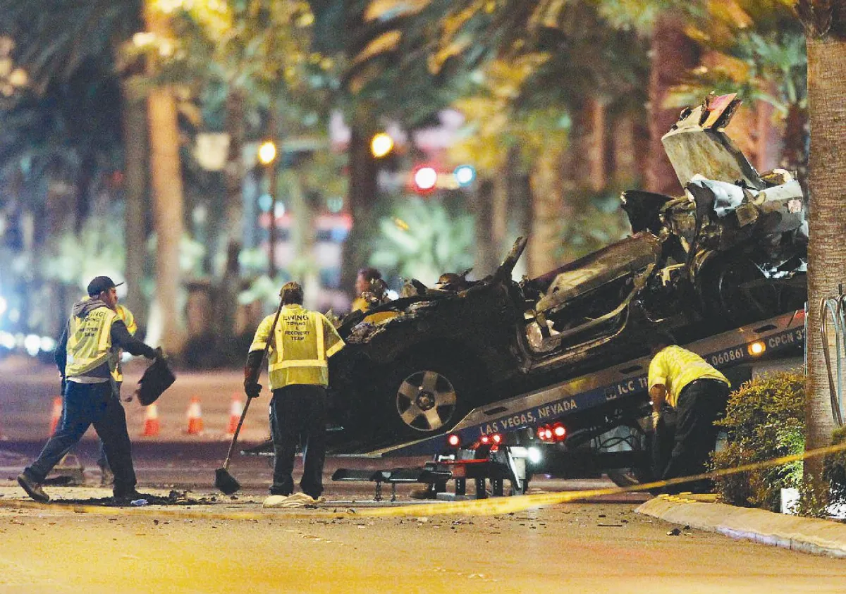 拉斯維加斯飛車掃射 3死6傷