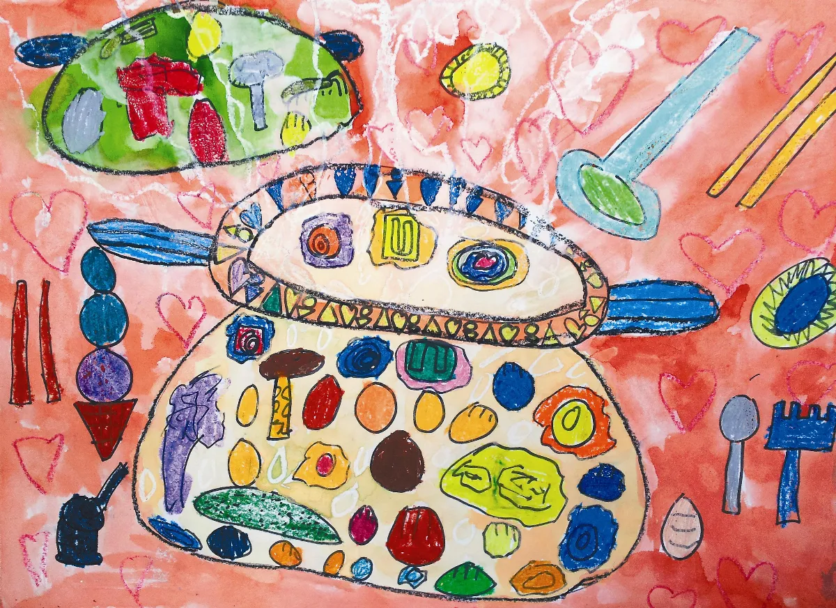 快樂塗鴉簿  煮火鍋