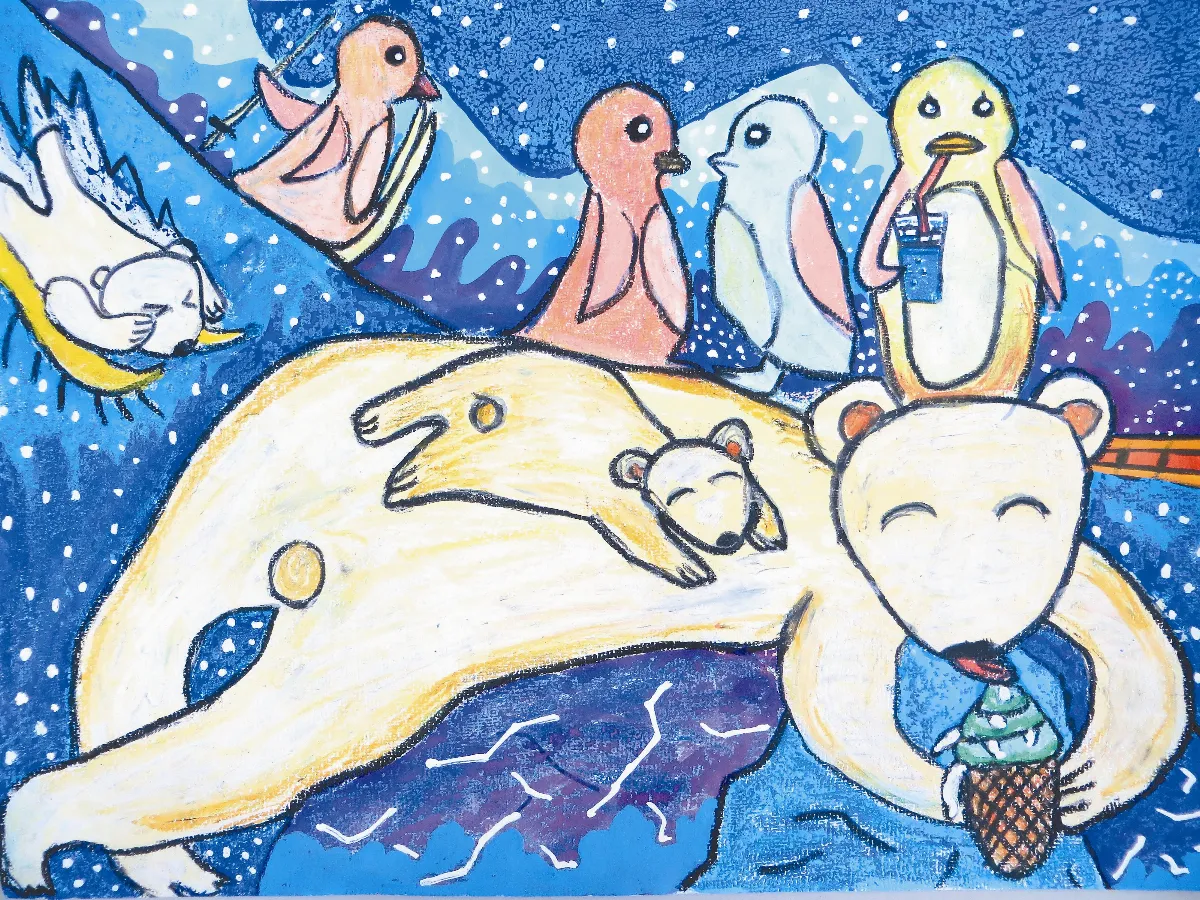 快樂塗鴉簿吃冰淇淋