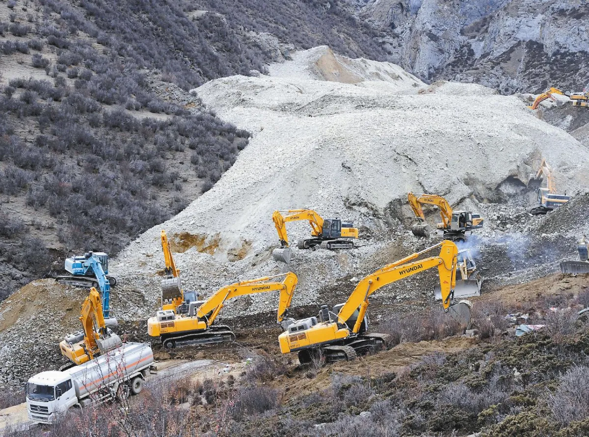西藏礦區山崩 83人遭活埋