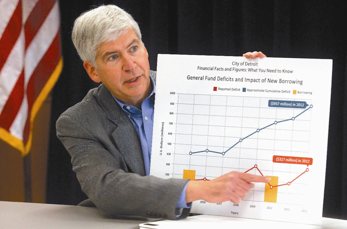 底特律瀕臨破產 州政府接管