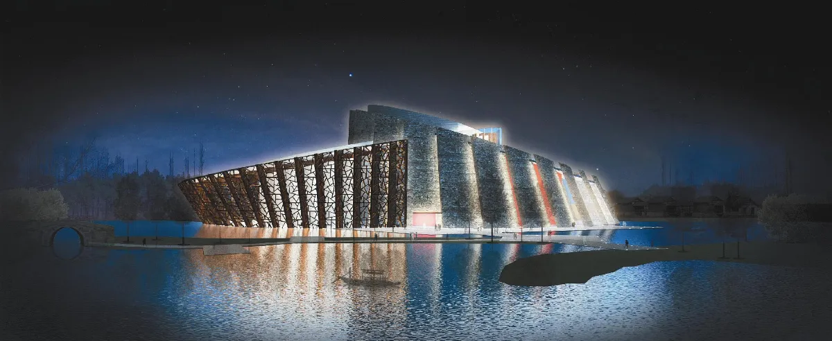 姚仁喜設計 蓮型烏鎮劇院