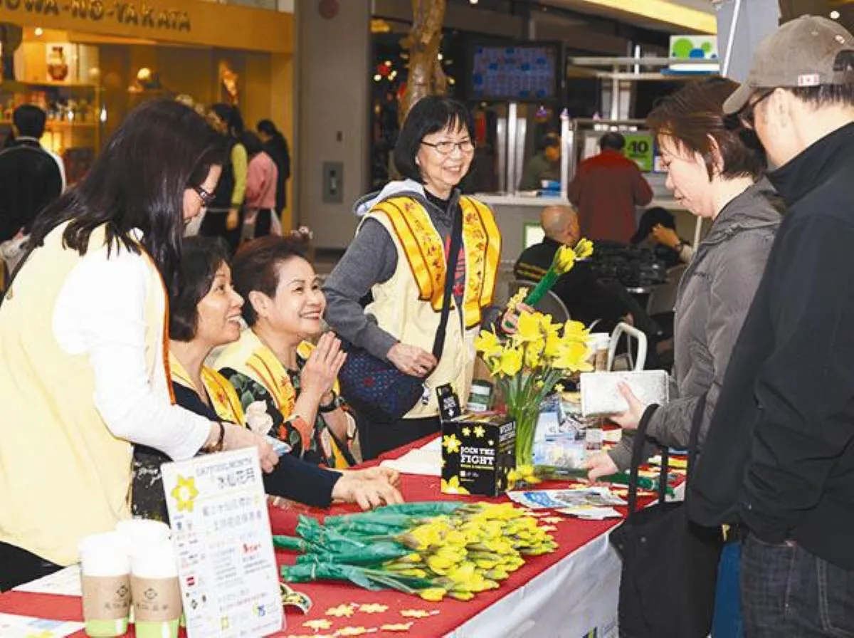 義賣水仙花 助病友勇闖明天