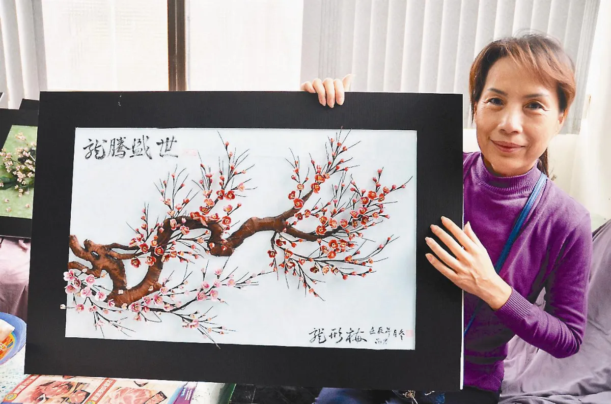 展月桃藝術 國畫變立體