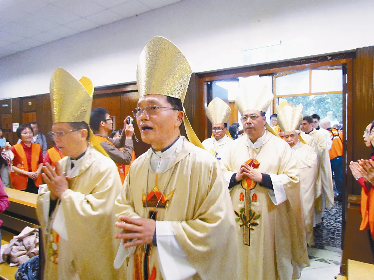 慶祝教宗就任   台北聖家堂彌撒 佛光山法師祝賀