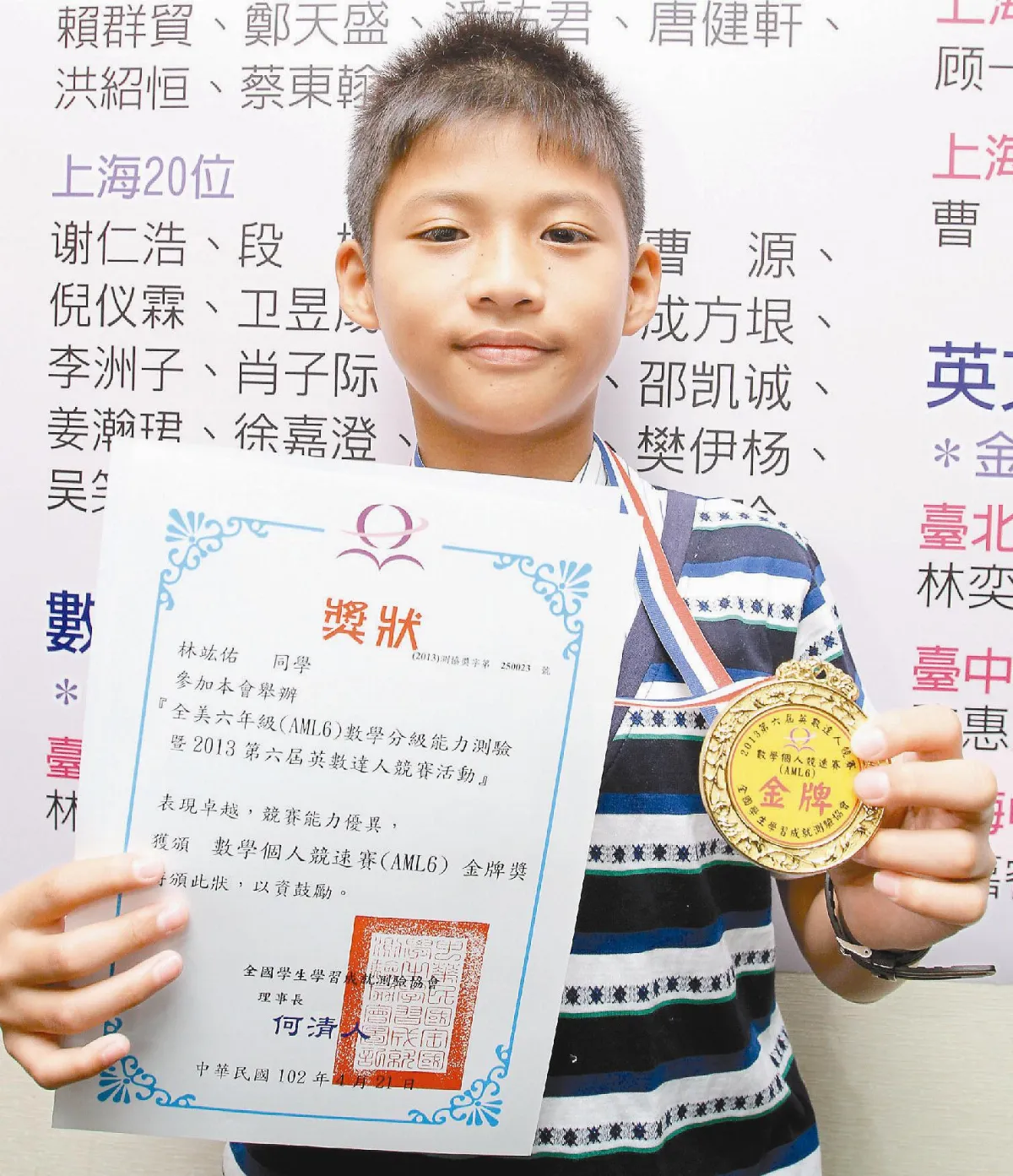 英數達人林竑佑 獎金給弟弟醫病