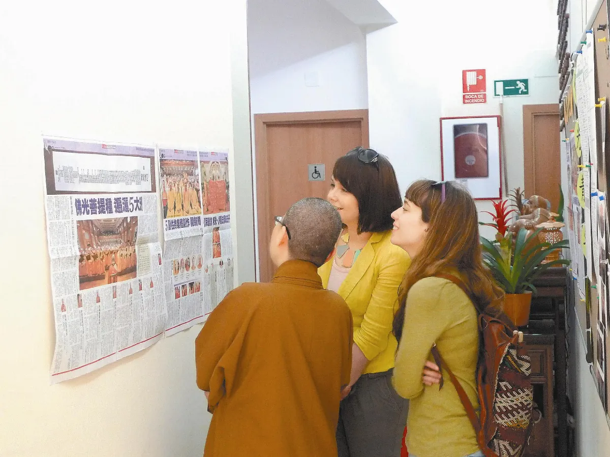 聽聞紐籍副住持 西國學子驚喜