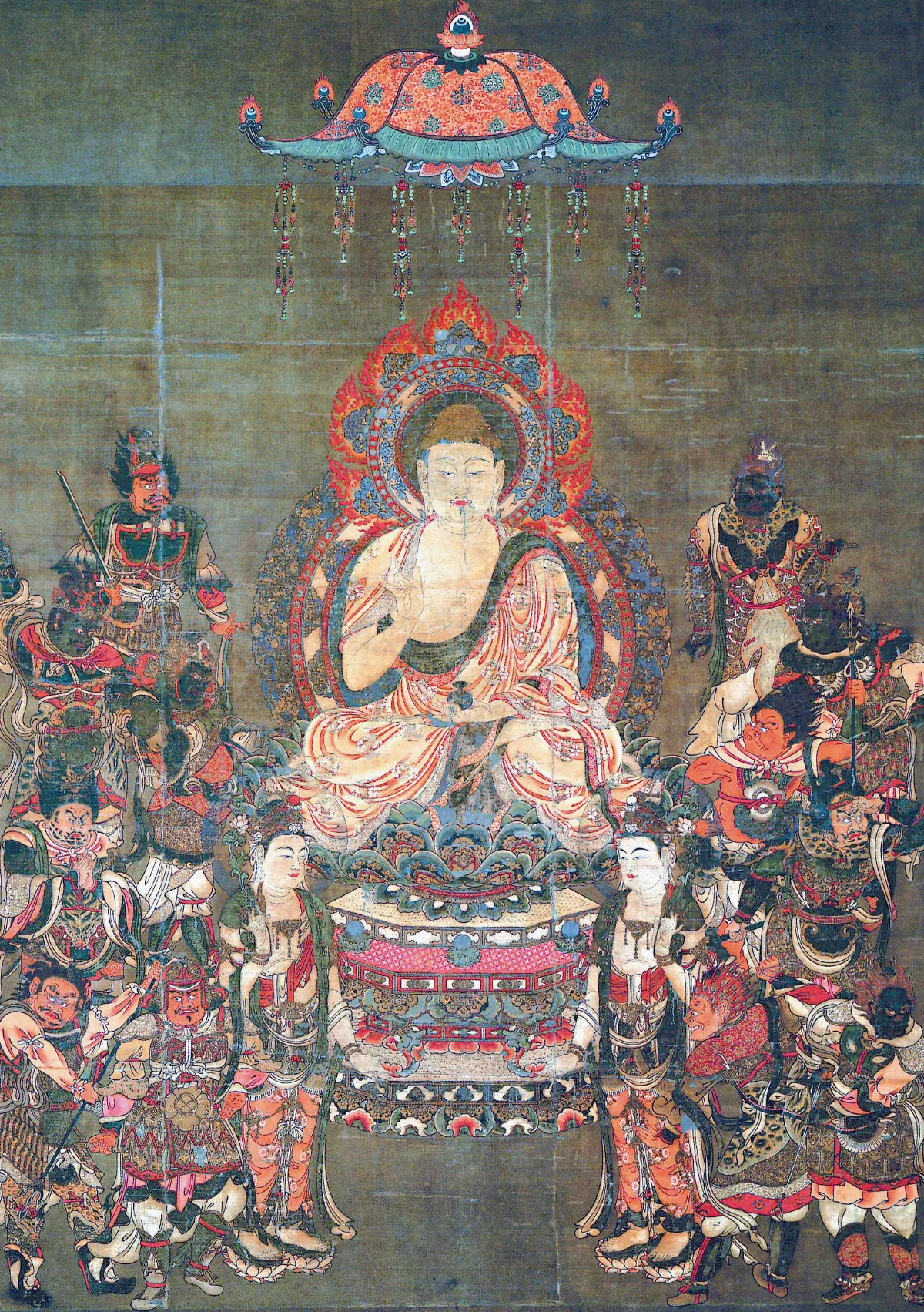 世界佛教美術圖說大辭典‧繪畫卷 藥師佛及十二神將像