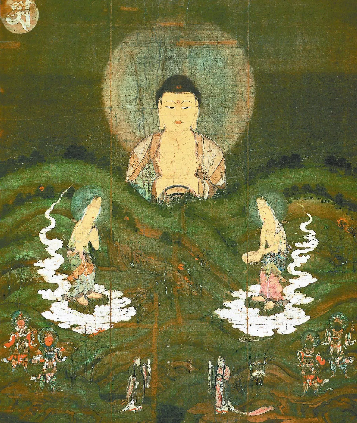 世界佛教美術圖說大辭典‧繪畫卷   山越阿彌陀佛圖