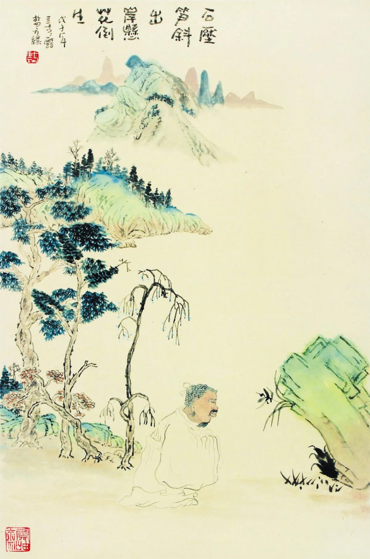 【四方緣．雲禪畫展】石壓筍斜出