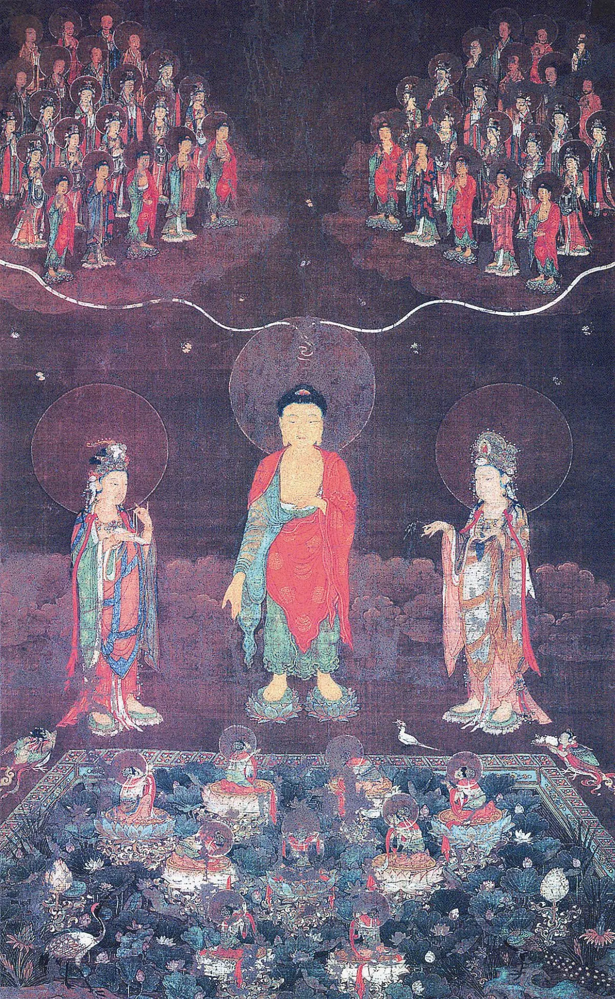 【世界佛教美術圖說大辭典‧繪畫卷】　　阿彌陀淨土圖