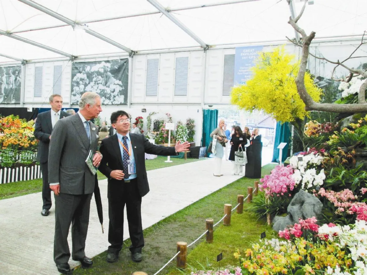 台灣蘭花 查爾斯王子驚艷