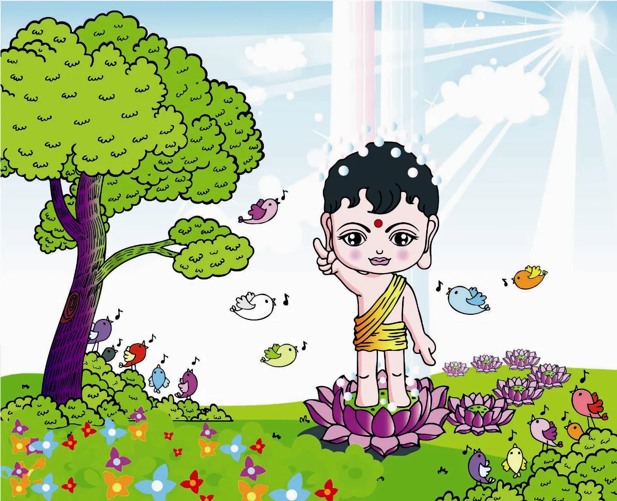 【穿越時空．佛誕特展】悉達多太子自走七步生蓮花