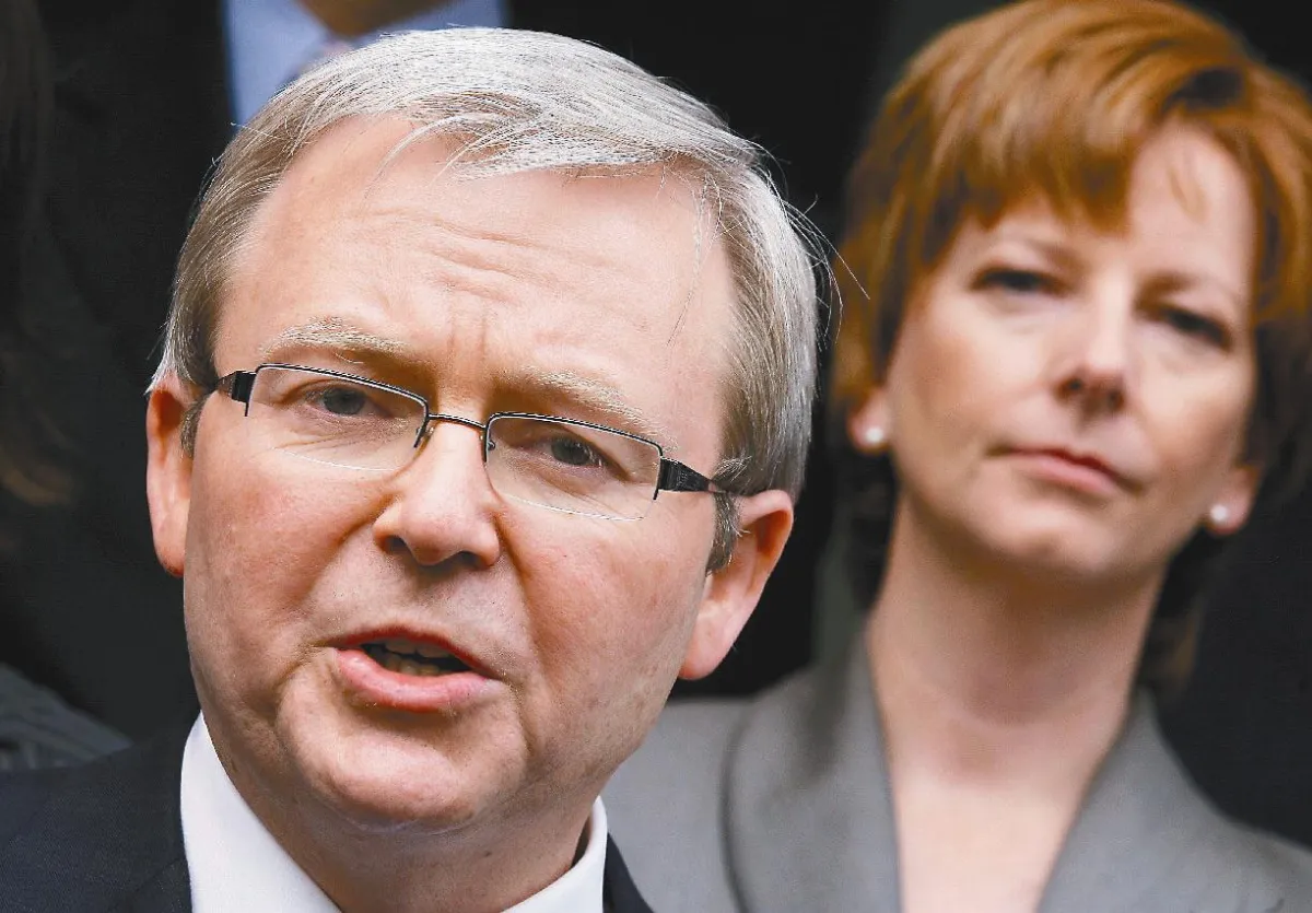 57票對45票 吉拉德黨魁選舉失利  陸克文逼宮成功 回鍋再任澳總理