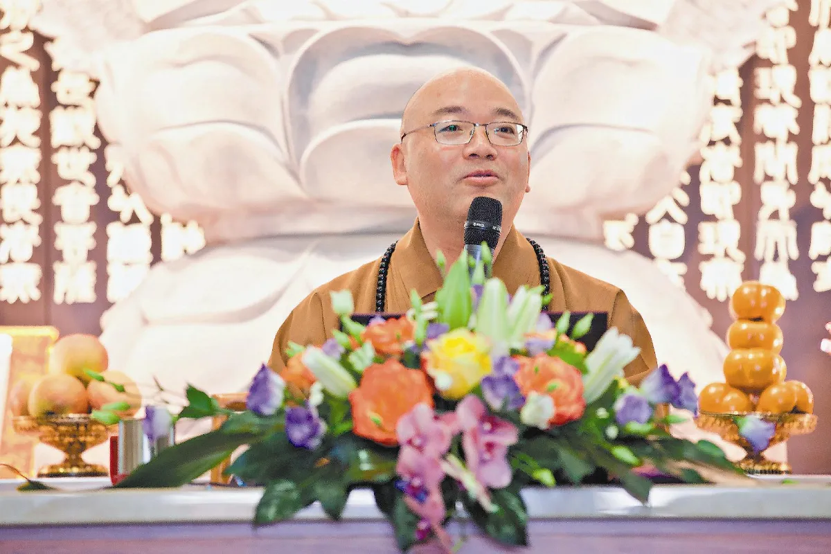 心保和尚開法筵 法媒採訪