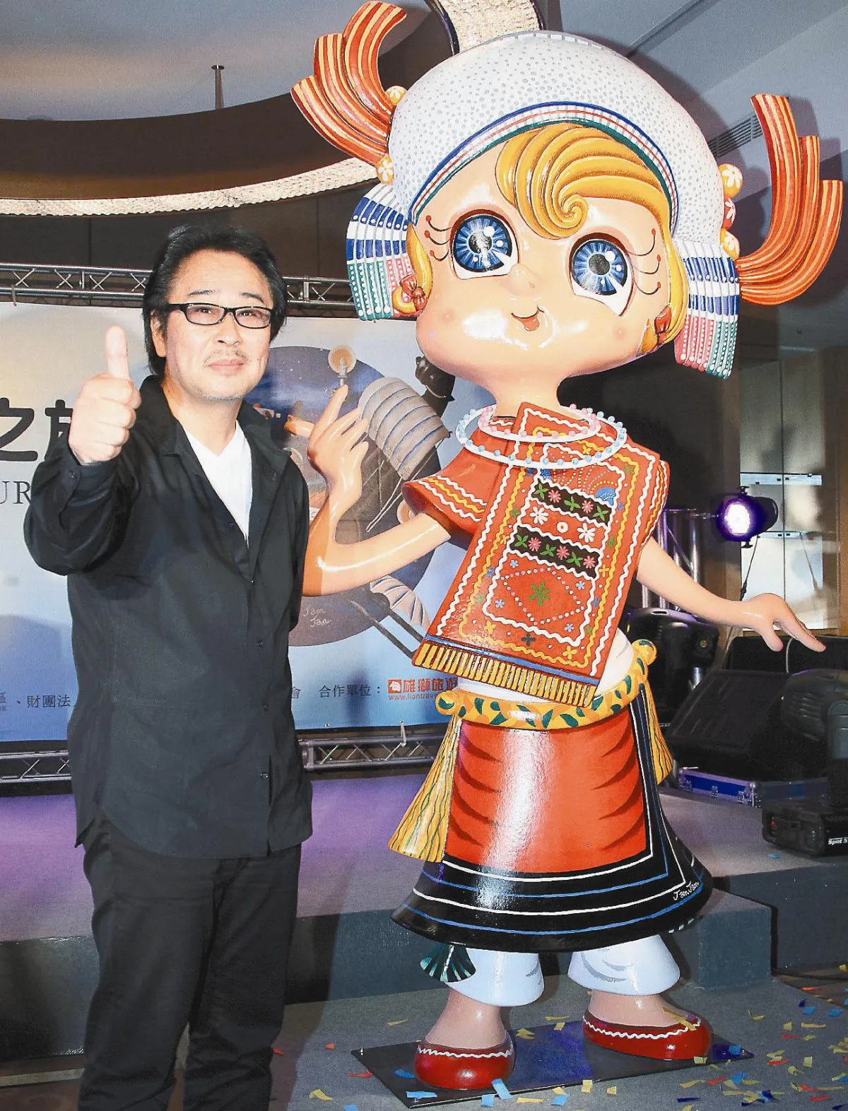 日藝師鍾愛花蓮 創2公尺阿美將