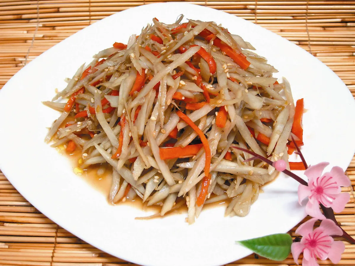 美味私房料理炒牛蒡