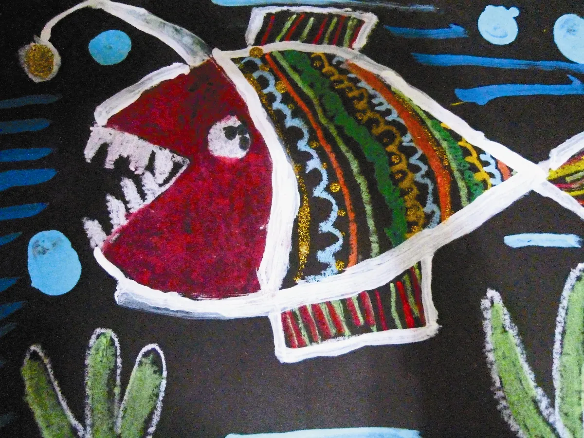 快樂塗鴉簿  燈籠魚