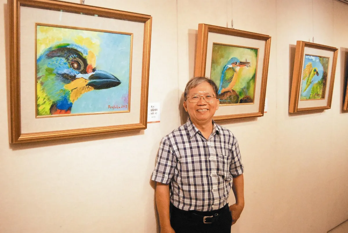 賞鳥20年繪成美麗油畫