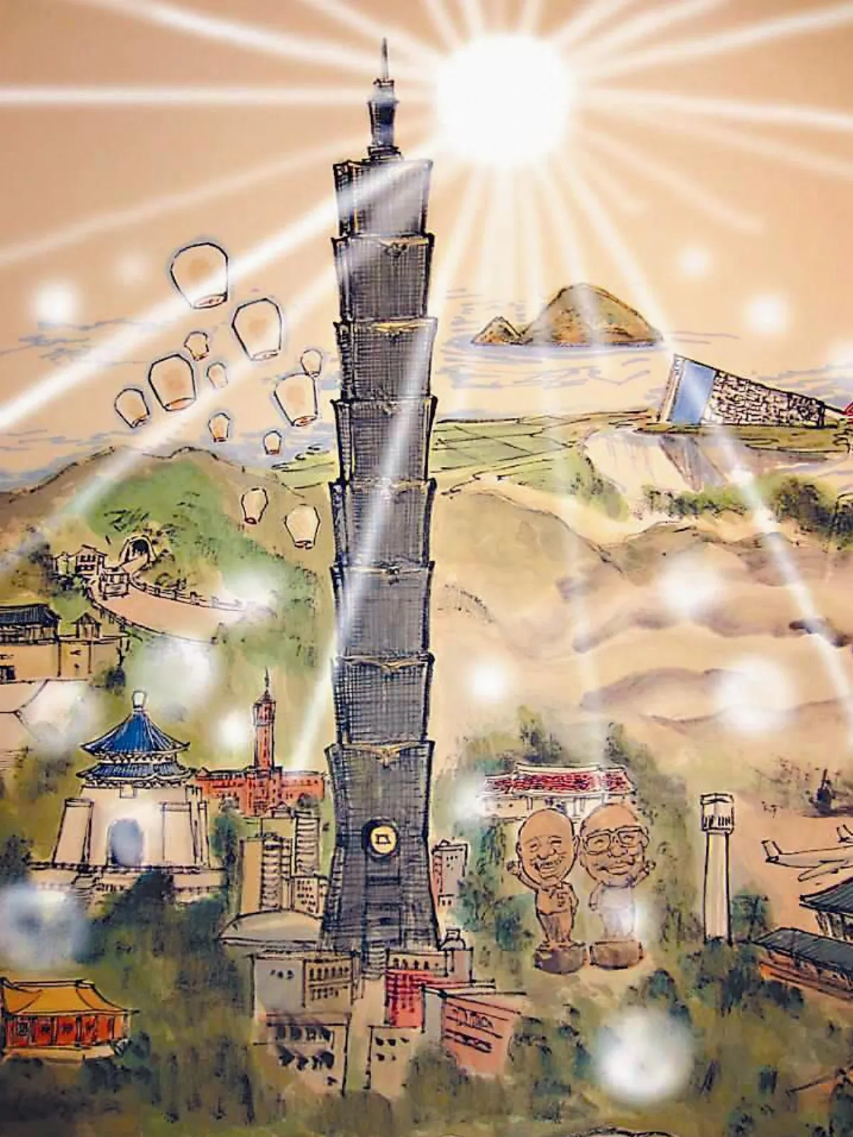 【台灣思想曲‧林晉水墨畫展】  日頭赤野野