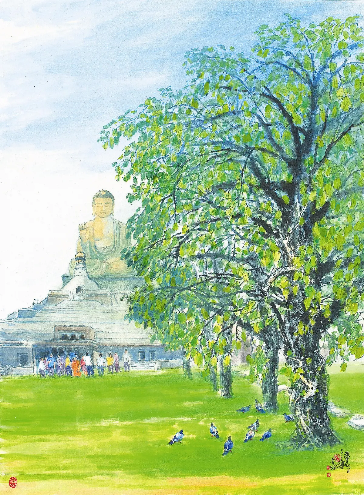 【百畫齊芳‧百位畫家畫佛館巡迴展】   平和
