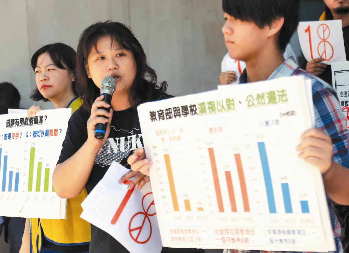 模擬公投 9成7學生說被借課