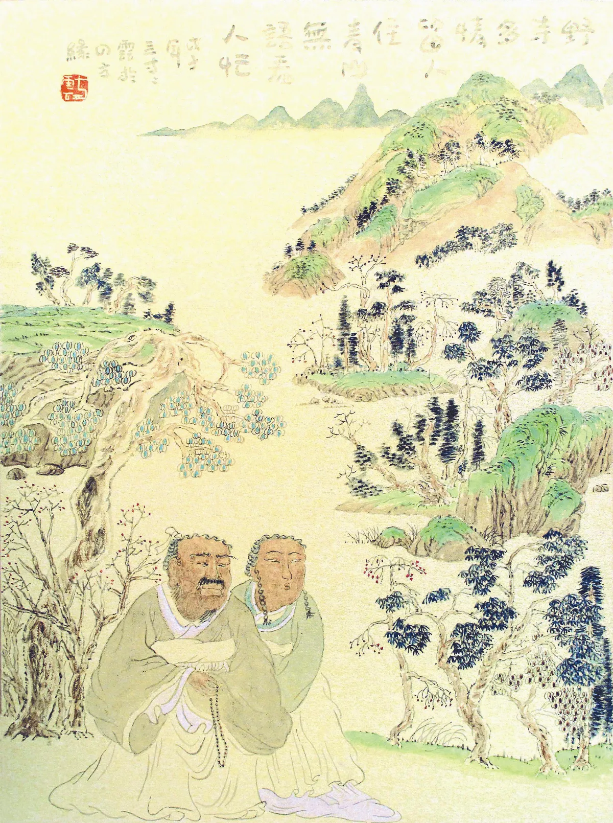 【雲‧禪‧畫】   （南昌大學四方藝術研究院院長）野寺多情留客住青山無語看人忙