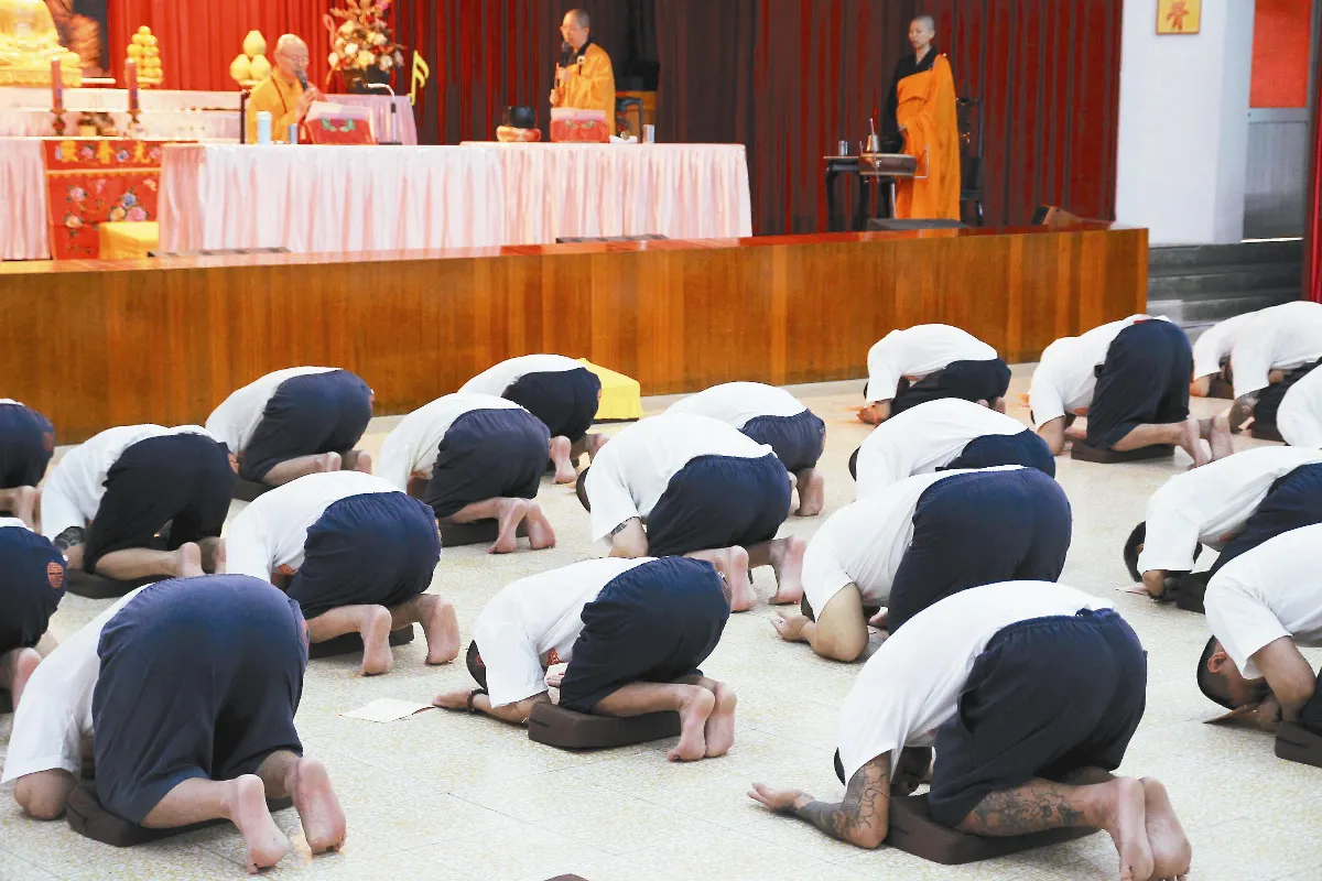 南監收容人皈依 踏出學佛第一步