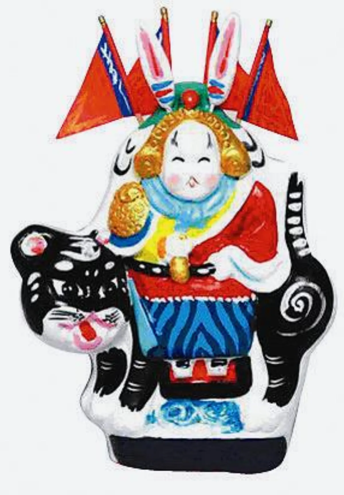 瓜果月餅為供品 燒香羅拜兔兒爺