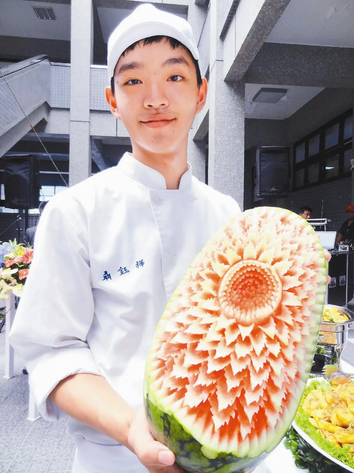 西瓜豔麗開花