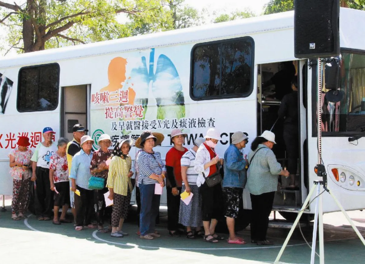 扶輪社助台東篩檢肺結核