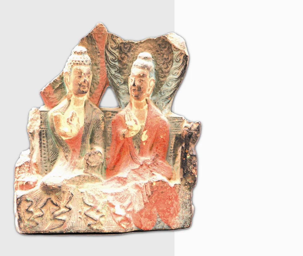 【光照大千‧絲綢之路的佛教藝術特展】　　彩繪釋迦多寶