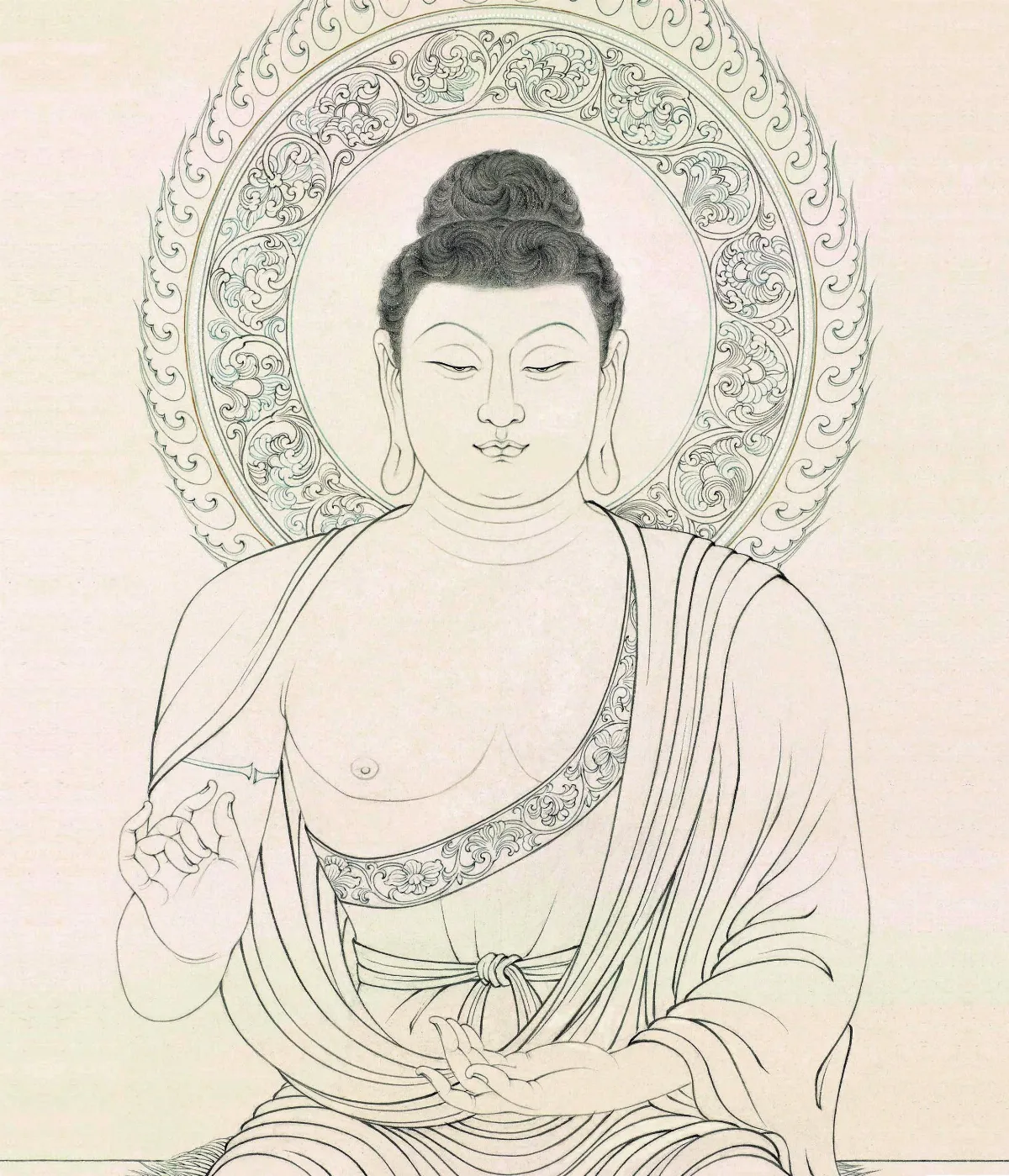【唯心‧林季鋒當代精筆水墨白描】 全心奉獻於工筆佛像