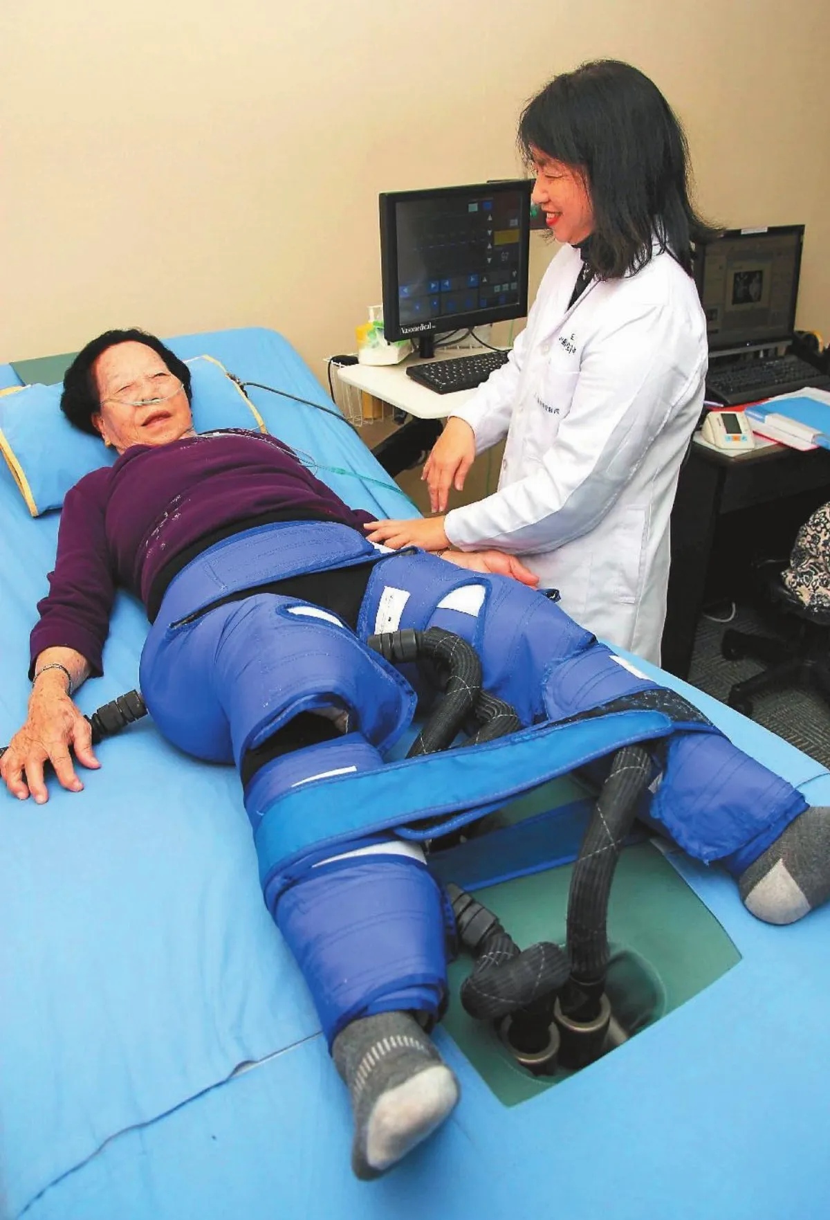 8旬嬤低血壓暈眩 EECP改善