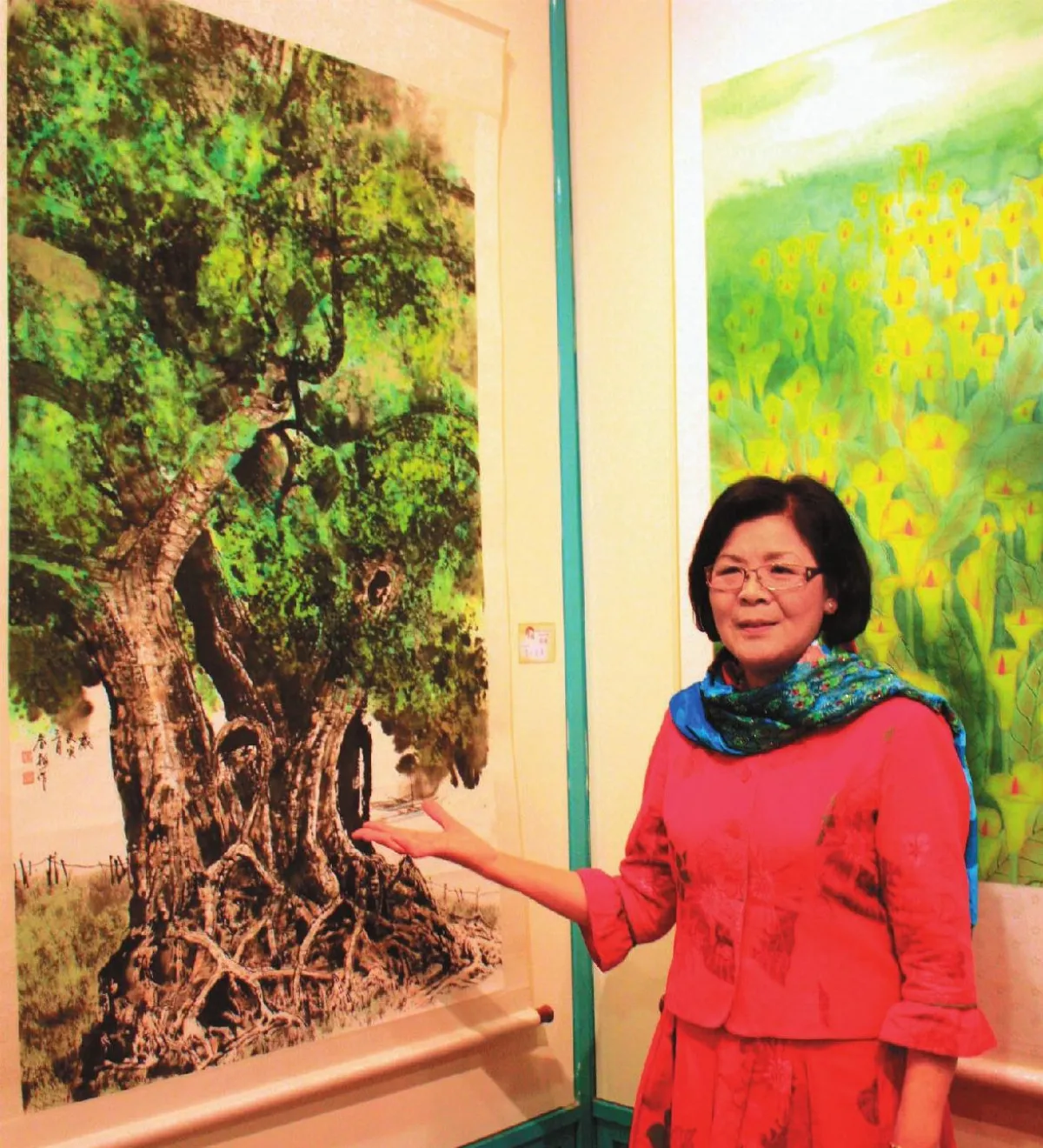 學習不怕晚 65歲展彩陶彩墨 劉春梅活得精采