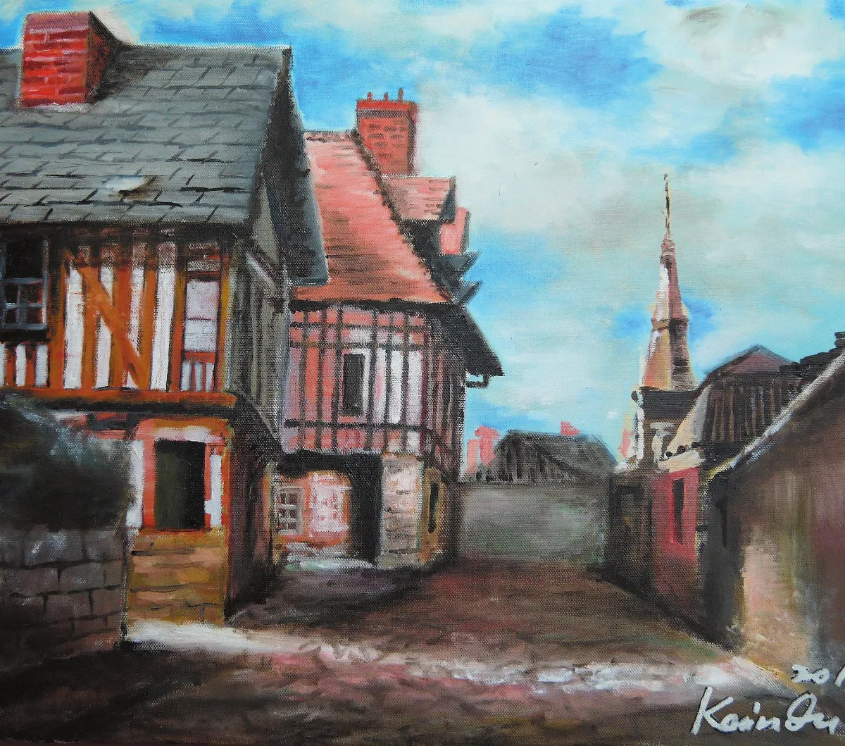 浮世畫框　歐洲舊城風景