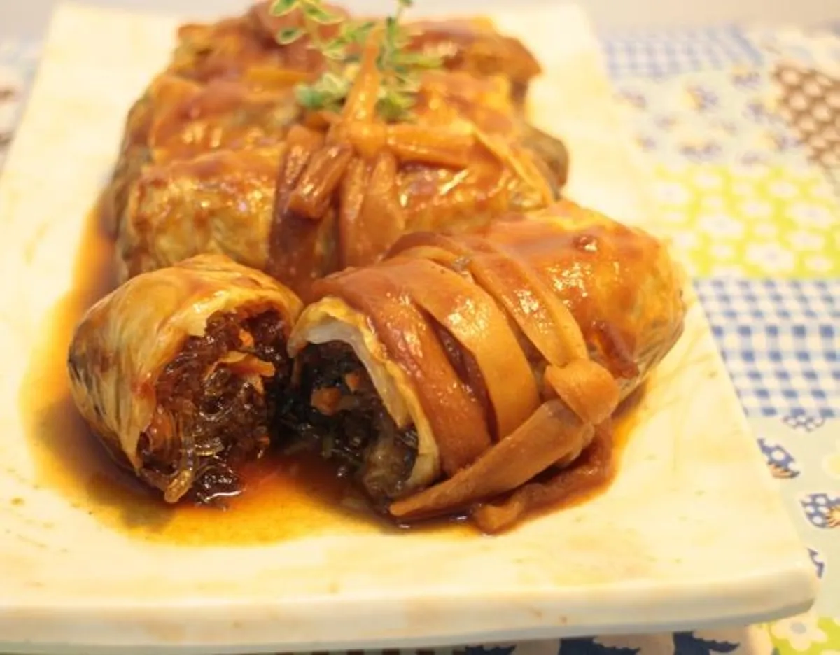美味私房料理 冬粉高麗菜捲
