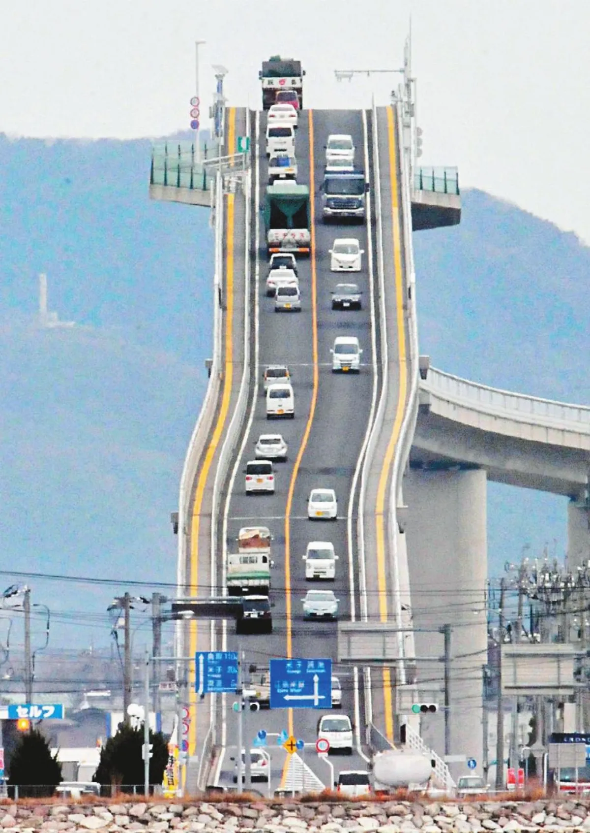 日本江島大橋超陡