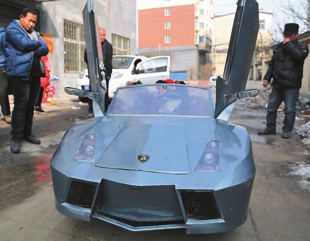 陸農民自製迷你林寶堅尼