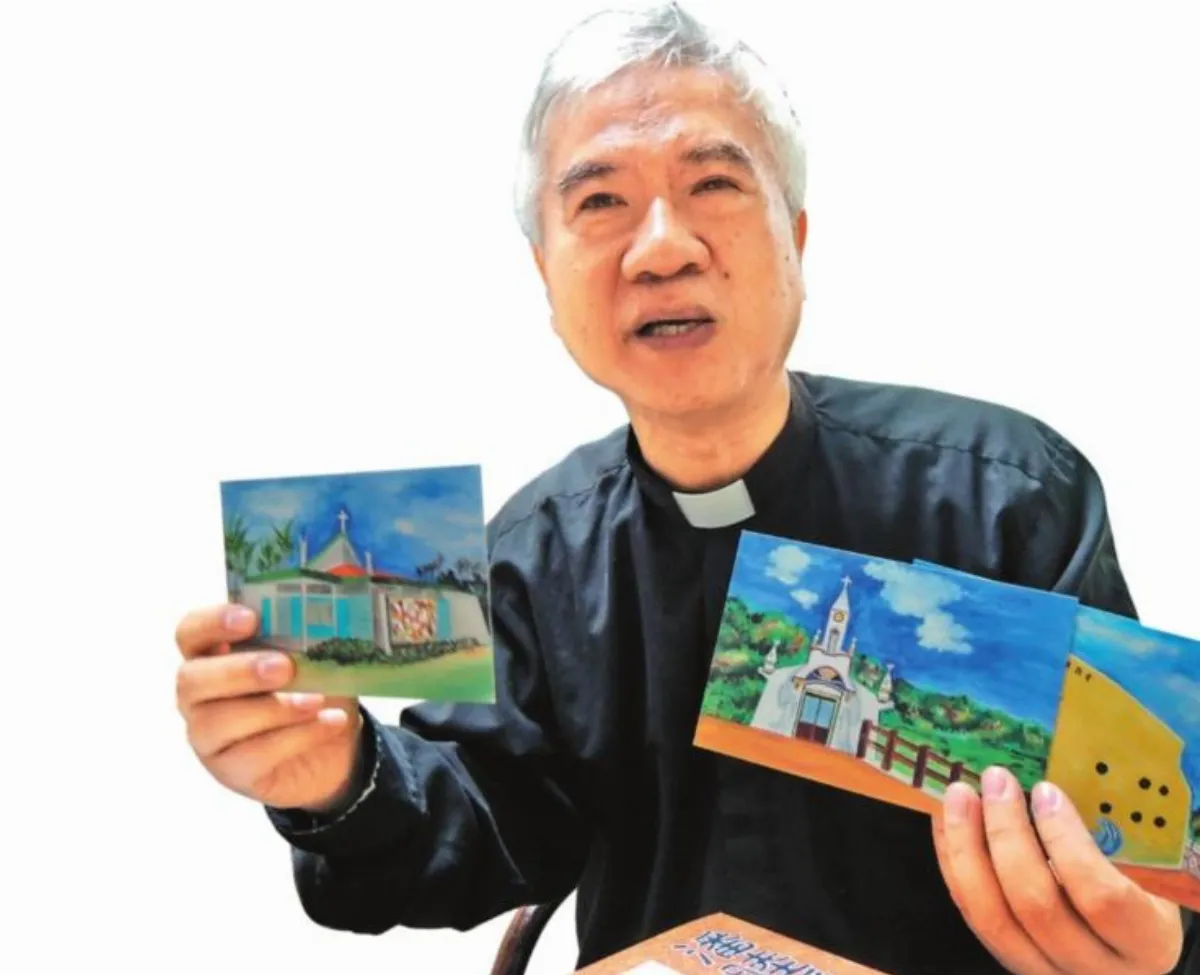 牧師自畫明信片 為重症樓募款