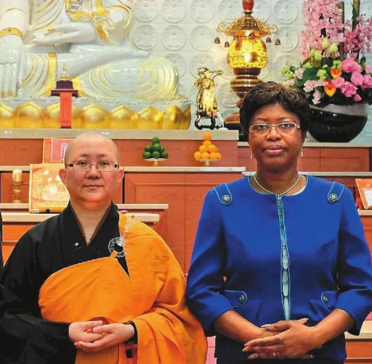 為中非祈福法華禪寺啟建法會